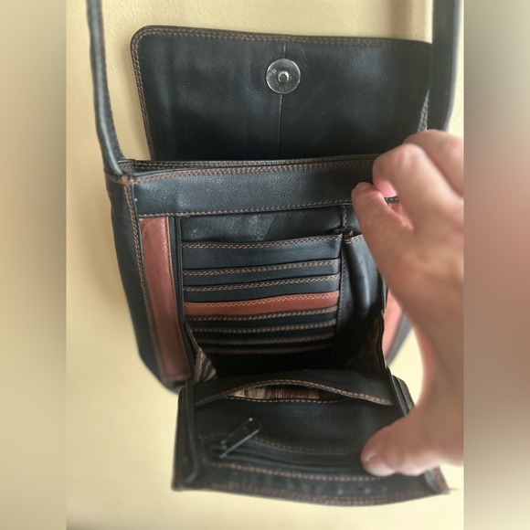 Vintage 90s Derek Alexander leather wallet crossbody - Picture 4 of 16